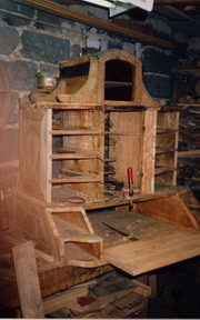 Sekretera (TABERNAKEL) frankoska. Okoo 1760r. Przed renowacj