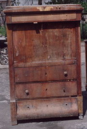 Sekretera Biedermeier, Niemcy. Okoo 1830r. Przed renowacj.